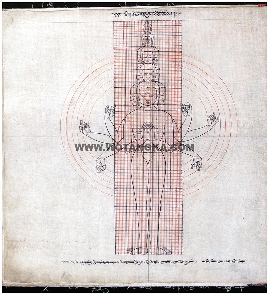 藏传佛教绘画艺术（Handbook of Tibetan Iconometry）：051-060/331