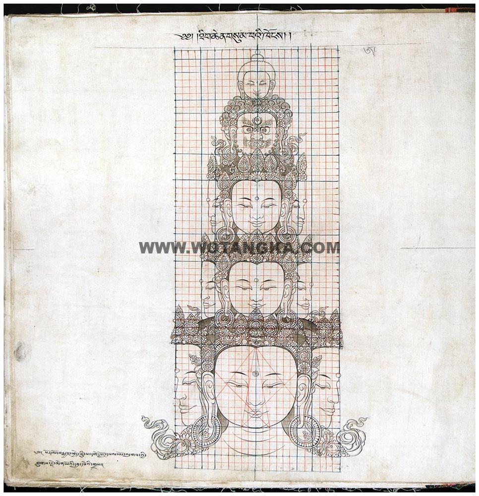 藏传佛教绘画艺术（Handbook of Tibetan Iconometry）：051-060/331