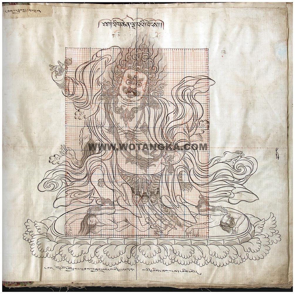 2025.06.10-《ཆ་ཚད་ཀྱི་དཔེ་རིས་དཔྱོད་ལྡན་ཡིད་གསོས།藏传佛教绘画量度经》(《Handbook of Tibetan Iconometry》)全页手稿赏析