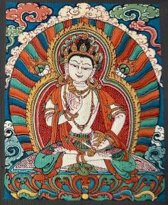 编号118-6258347：彩绘小唐卡-金刚萨埵（长方形·5*4CM左右）