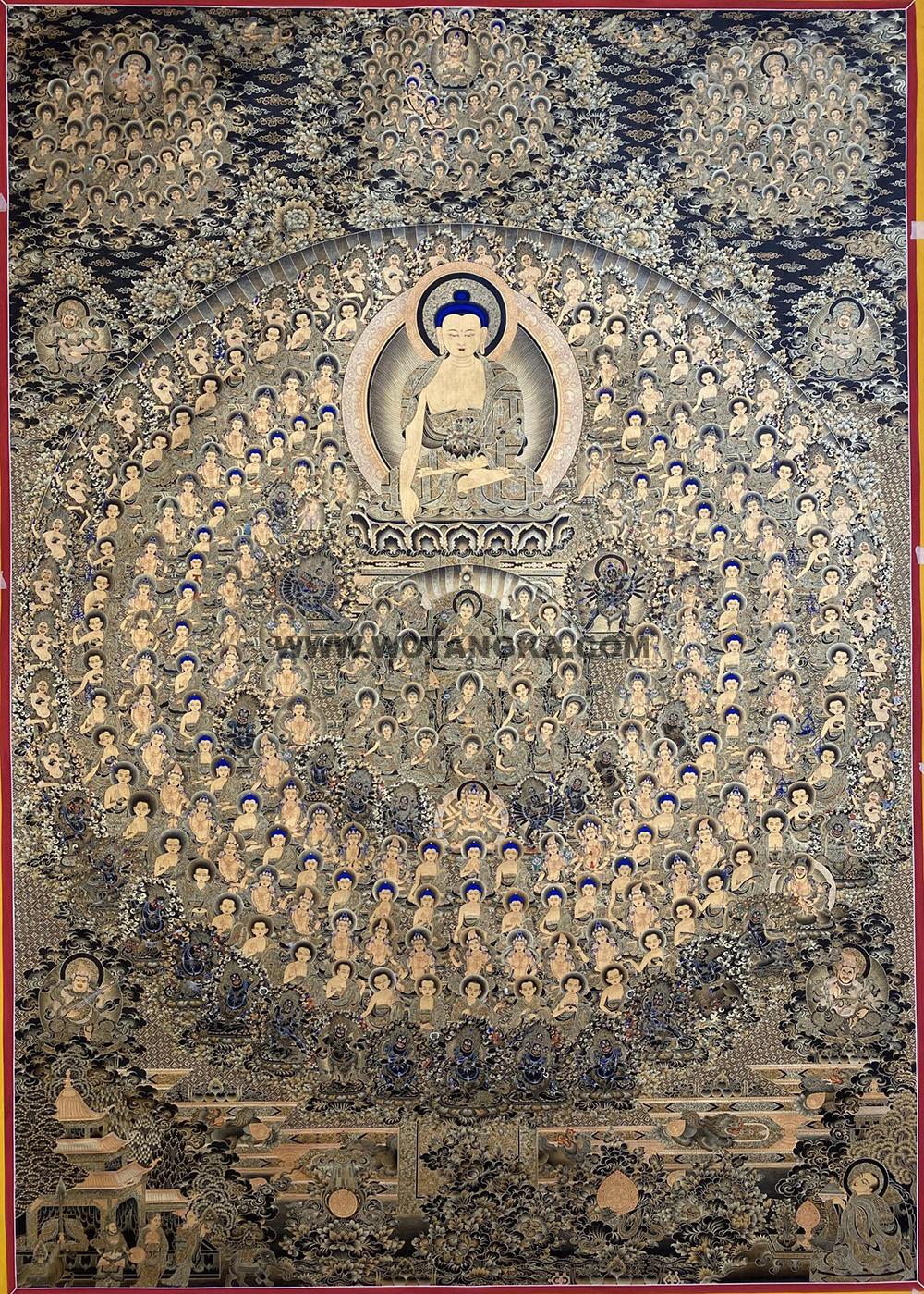 编号189-698999：黑金唐卡-释迦牟尼佛（150*120CM左右）