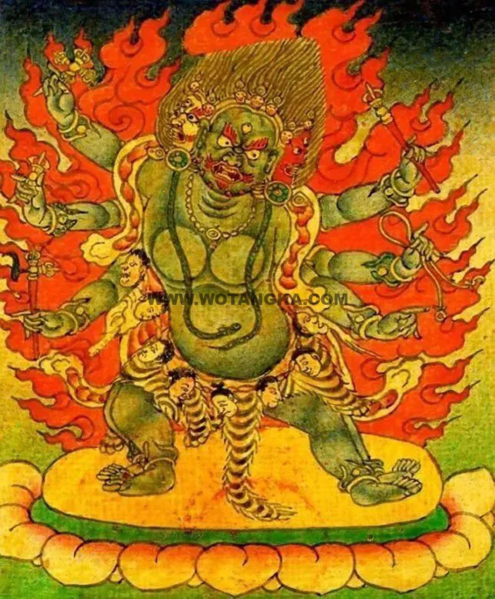 沃唐卡编号AC12579：秽迹金刚