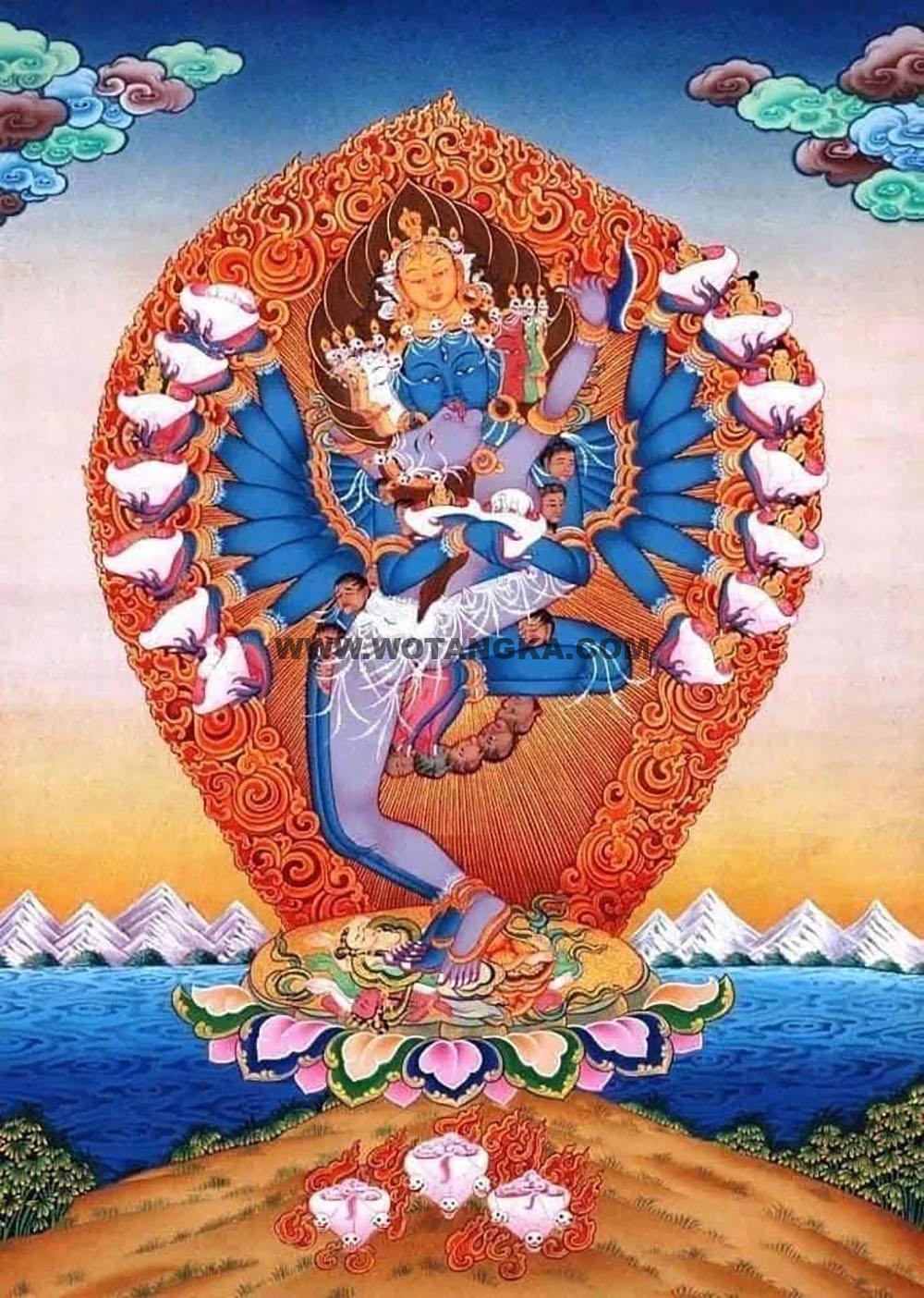 沃唐卡编号AC17436：喜金刚