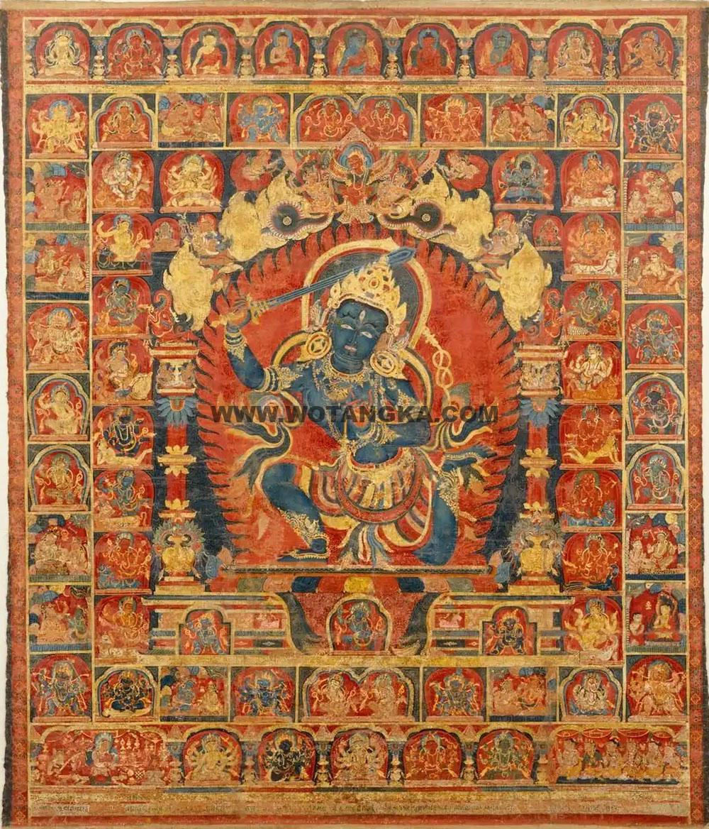 沃唐卡编号AC19583：不动明王