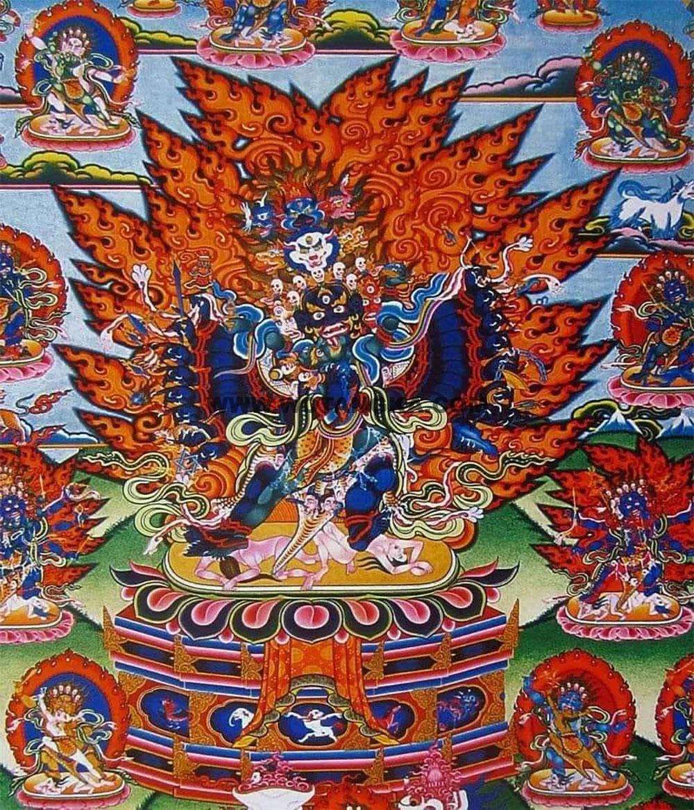 沃唐卡编号AC19835：瓦塞昂巴本尊