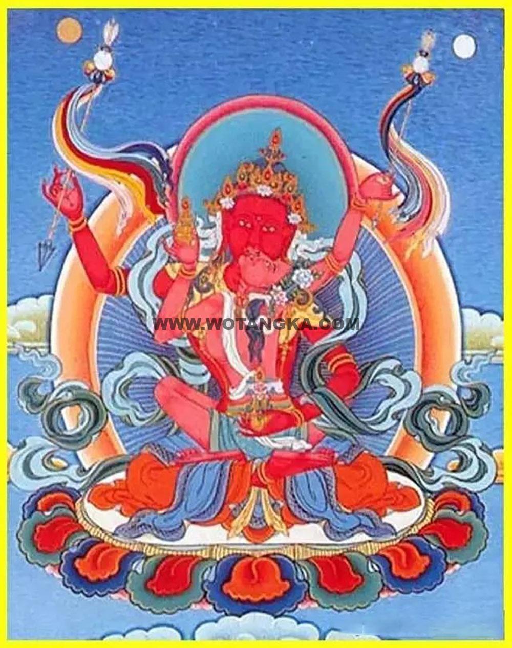 沃唐卡编号AC20718：寿修意集心滴之寿命密修持明