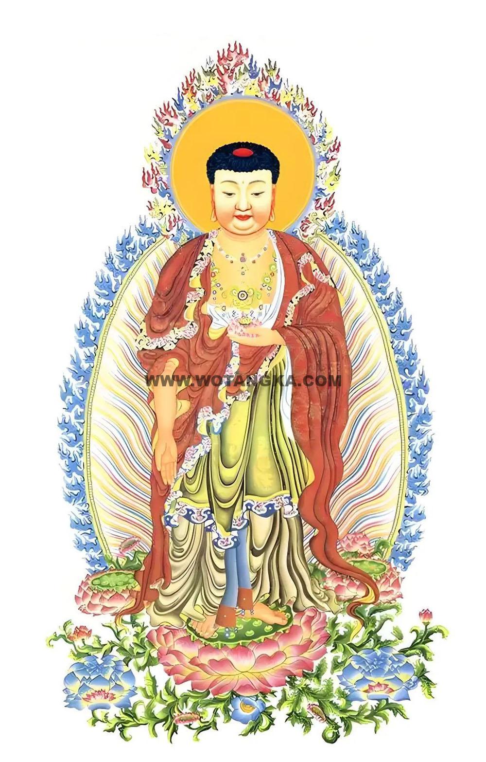 沃唐卡编号AC23648：南无阿弥陀佛