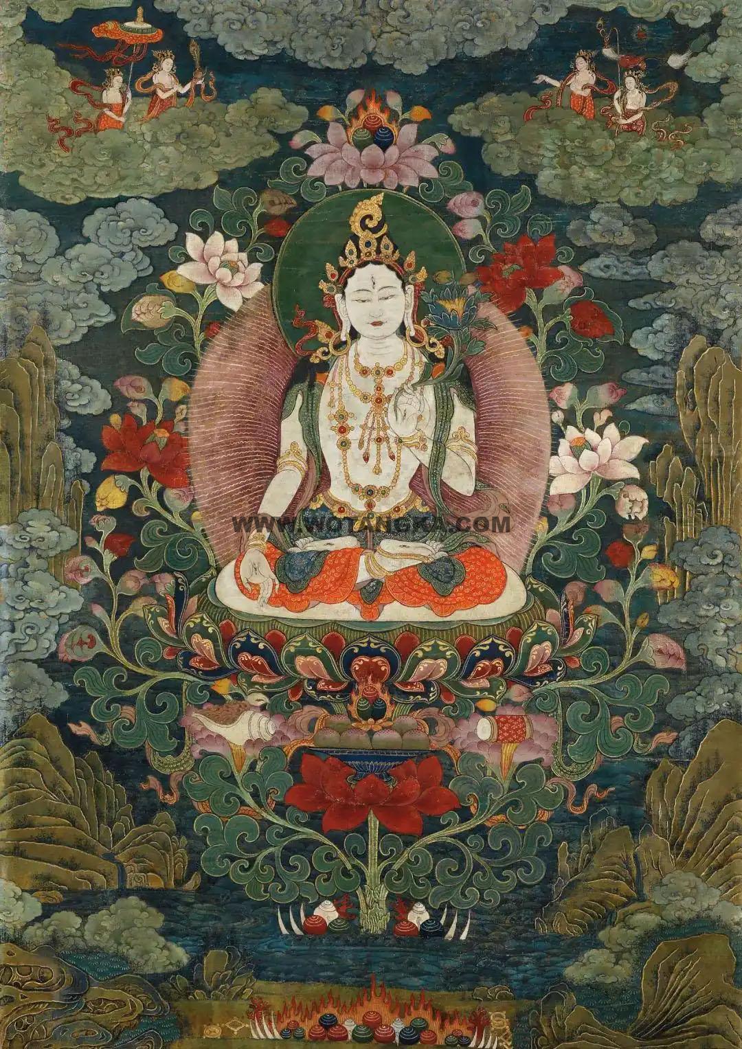 沃唐卡编号AC28506：白度母