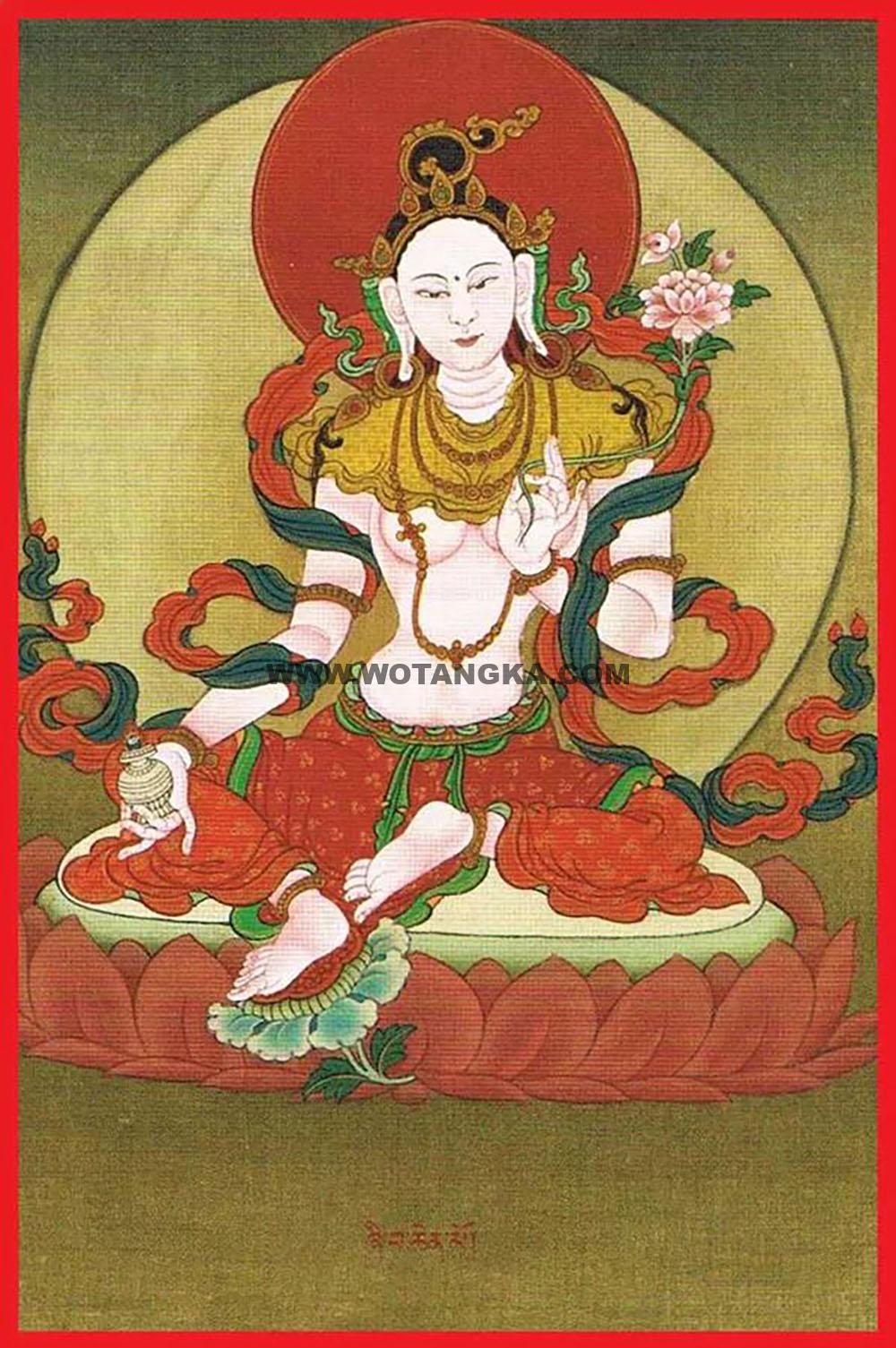 沃唐卡编号AC31749：大寂静度母