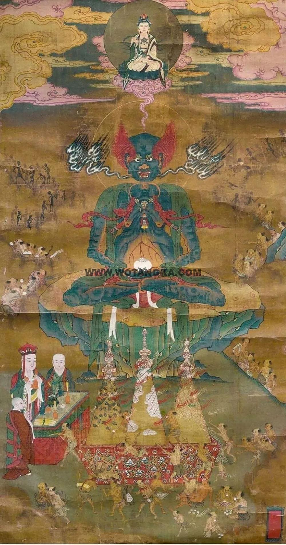 沃唐卡编号AC33985：焰口鬼王