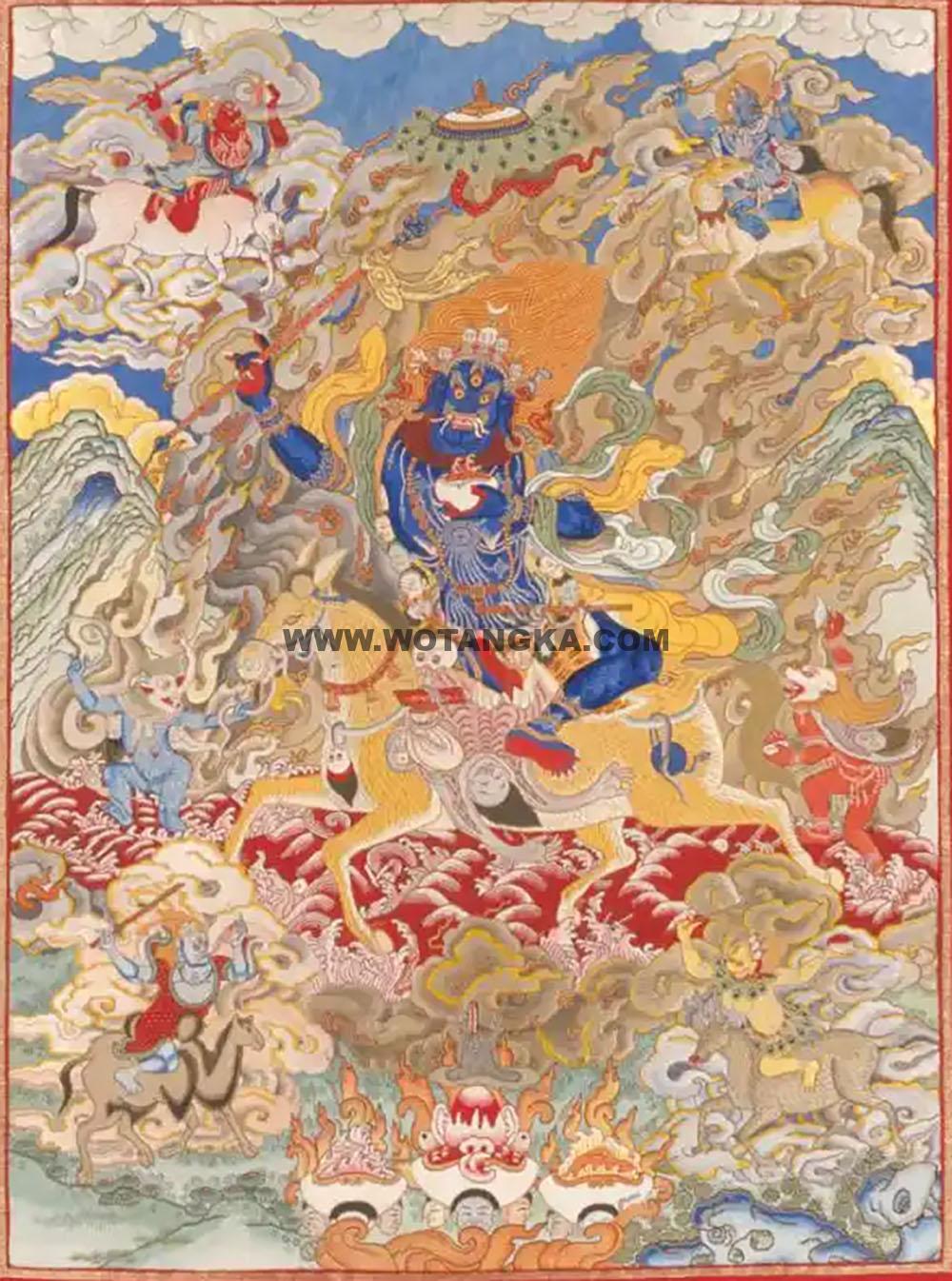 沃唐卡编号AC35794：吉祥天母