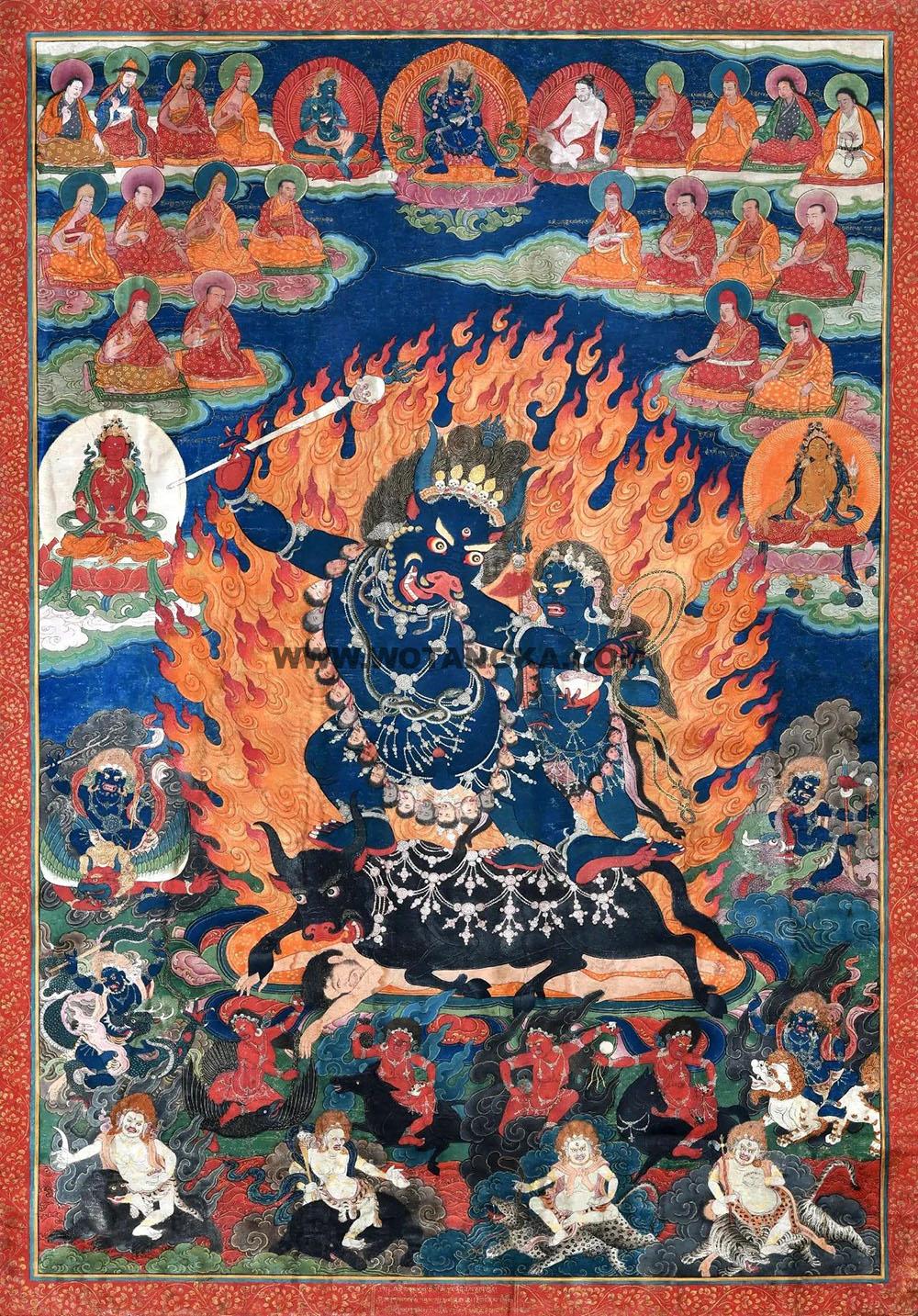 沃唐卡编号AC35926：阎魔敌