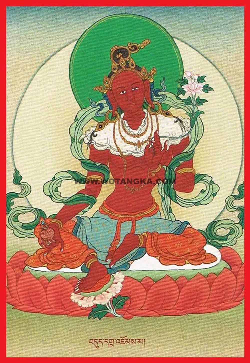 沃唐卡编号AC39275：破魔敌度母