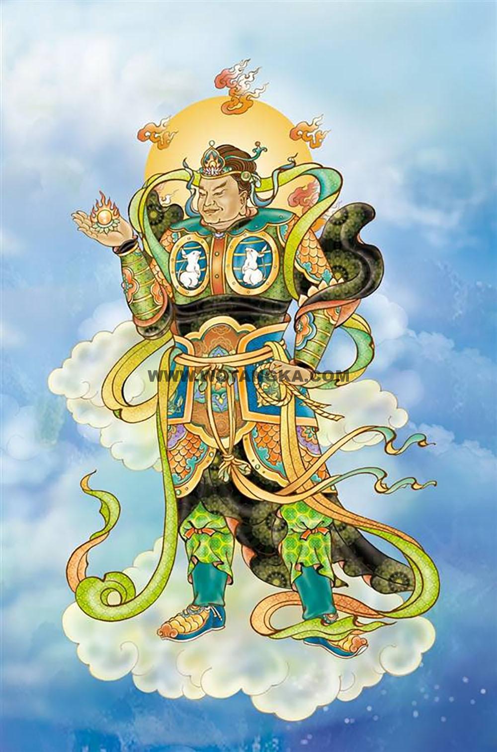 沃唐卡编号AC39457：摩虎罗大將（卯兔）