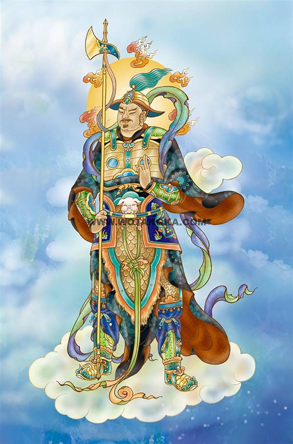 沃唐卡编号AC42752：宫毗罗大將（亥猪）