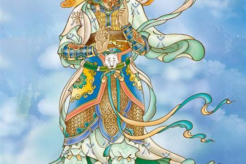 沃唐卡编号AC43265：伐折罗大將（戌狗）