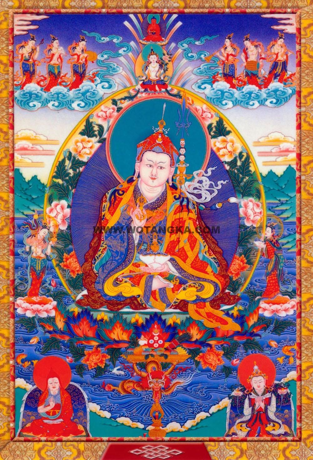 沃唐卡编号AC44639：莲花生大士