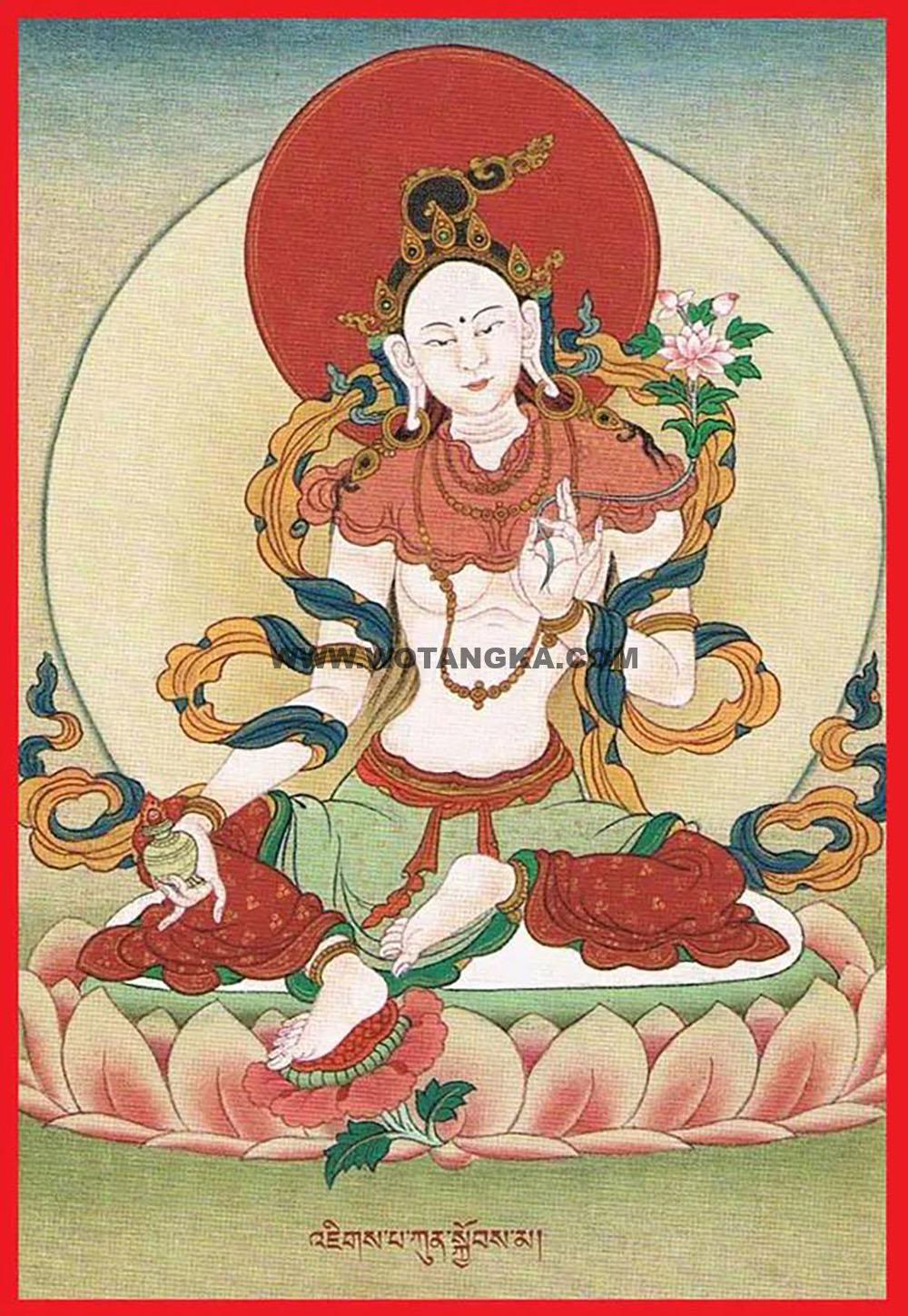 沃唐卡编号AC45129：除一切怖畏度母