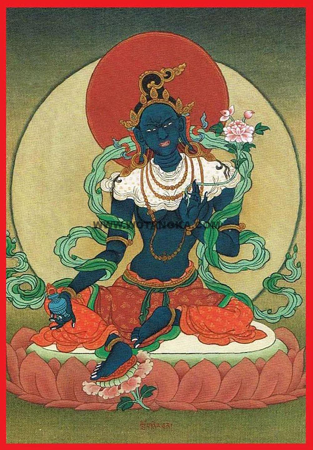 沃唐卡编号AC48362：怒纹度母