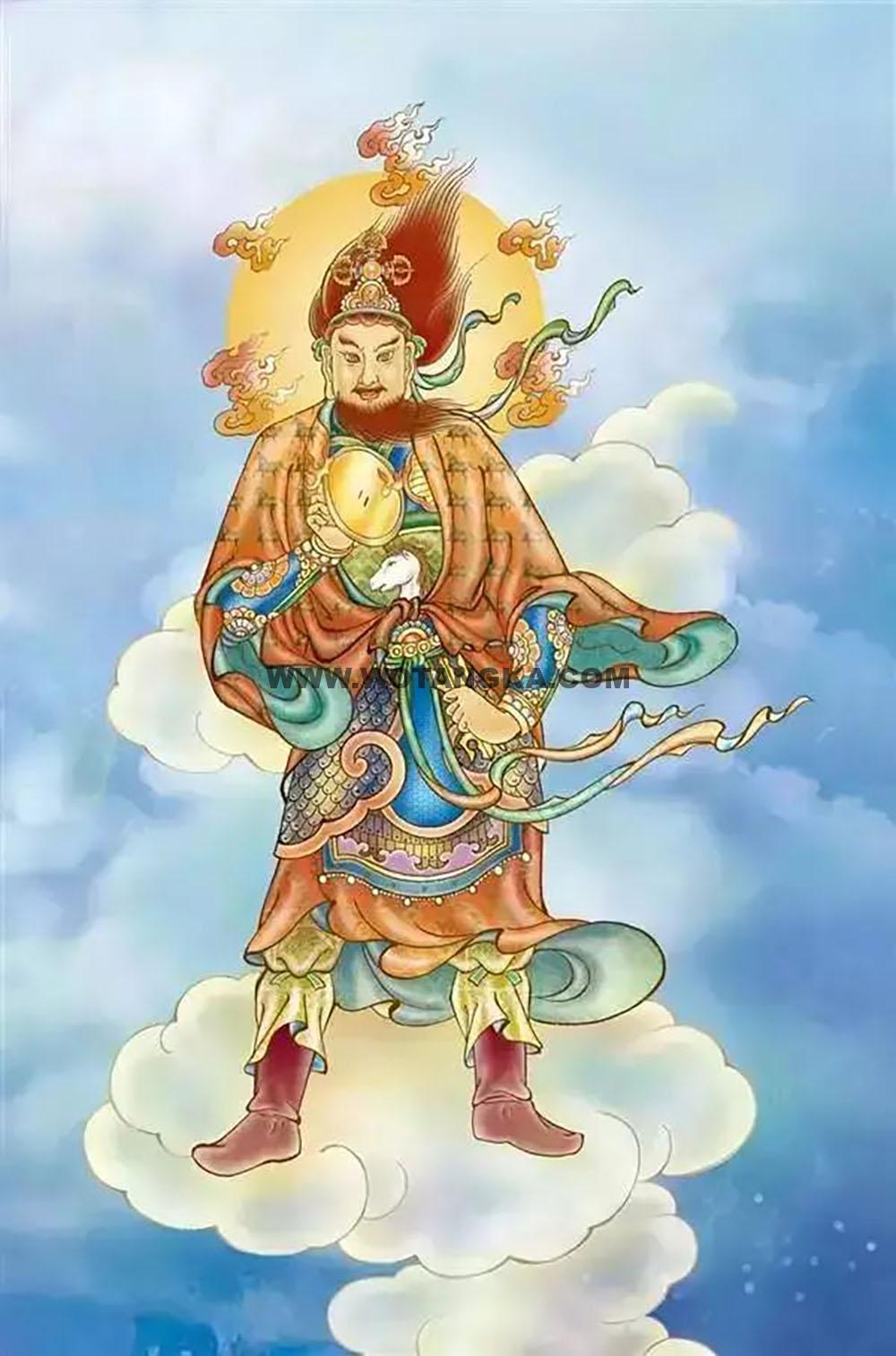沃唐卡编号AC49726:珊底罗大將(午马)