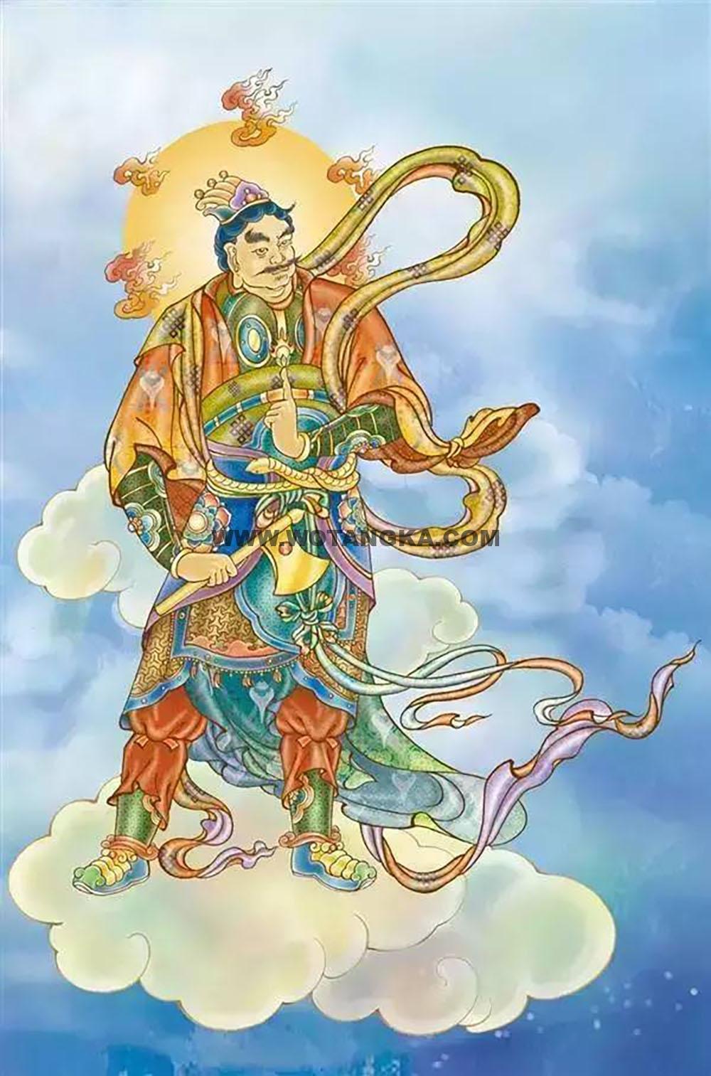 沃唐卡编号AC51382:因达罗大將(巳蛇)