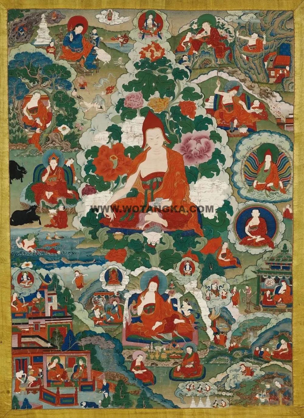 沃唐卡编号AC55187：莲花生大士