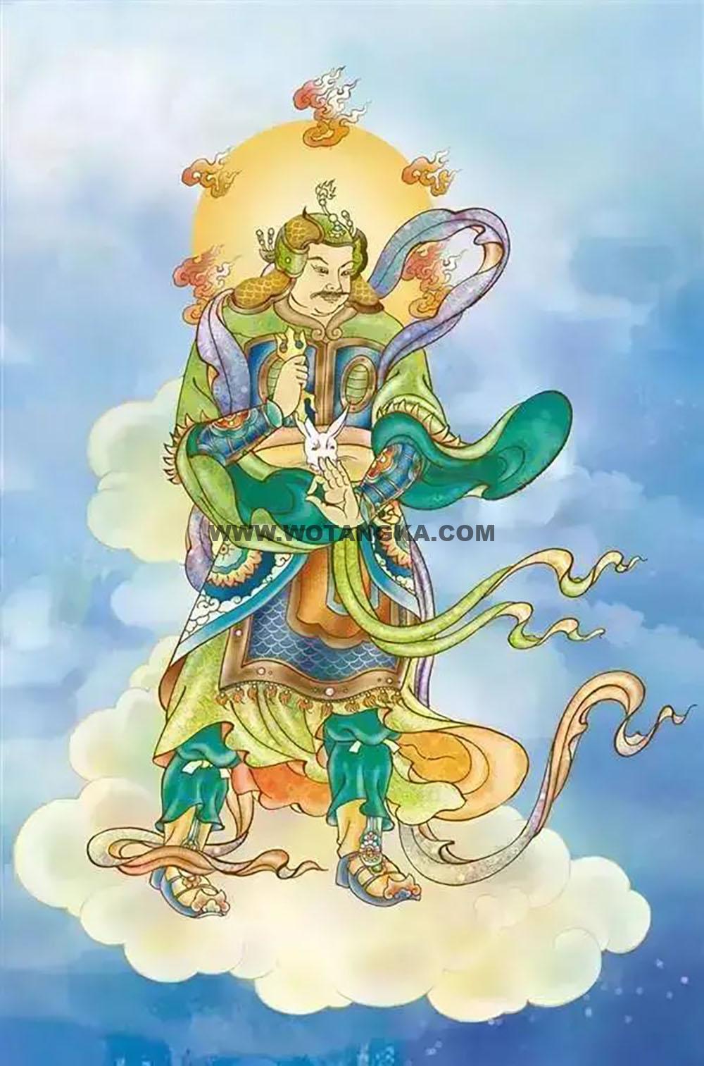 沃唐卡编号AC56873：毗羯罗大將（子鼠）