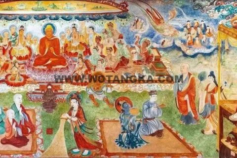 沃唐卡编号AC57926：维摩诘经变