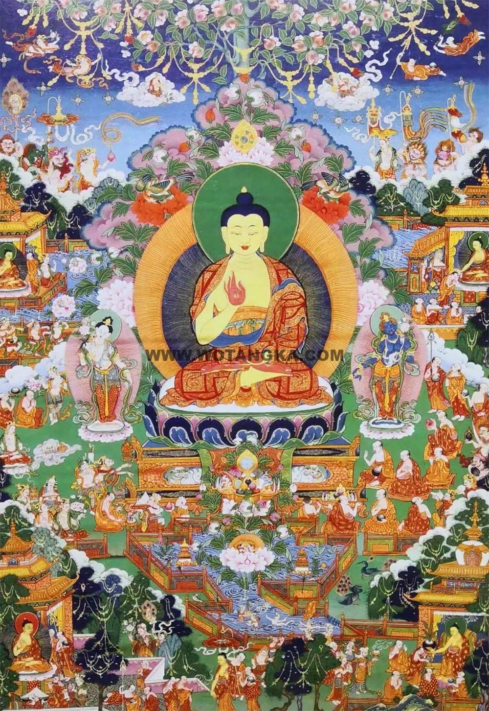 沃唐卡编号AC64825：释迦牟尼佛