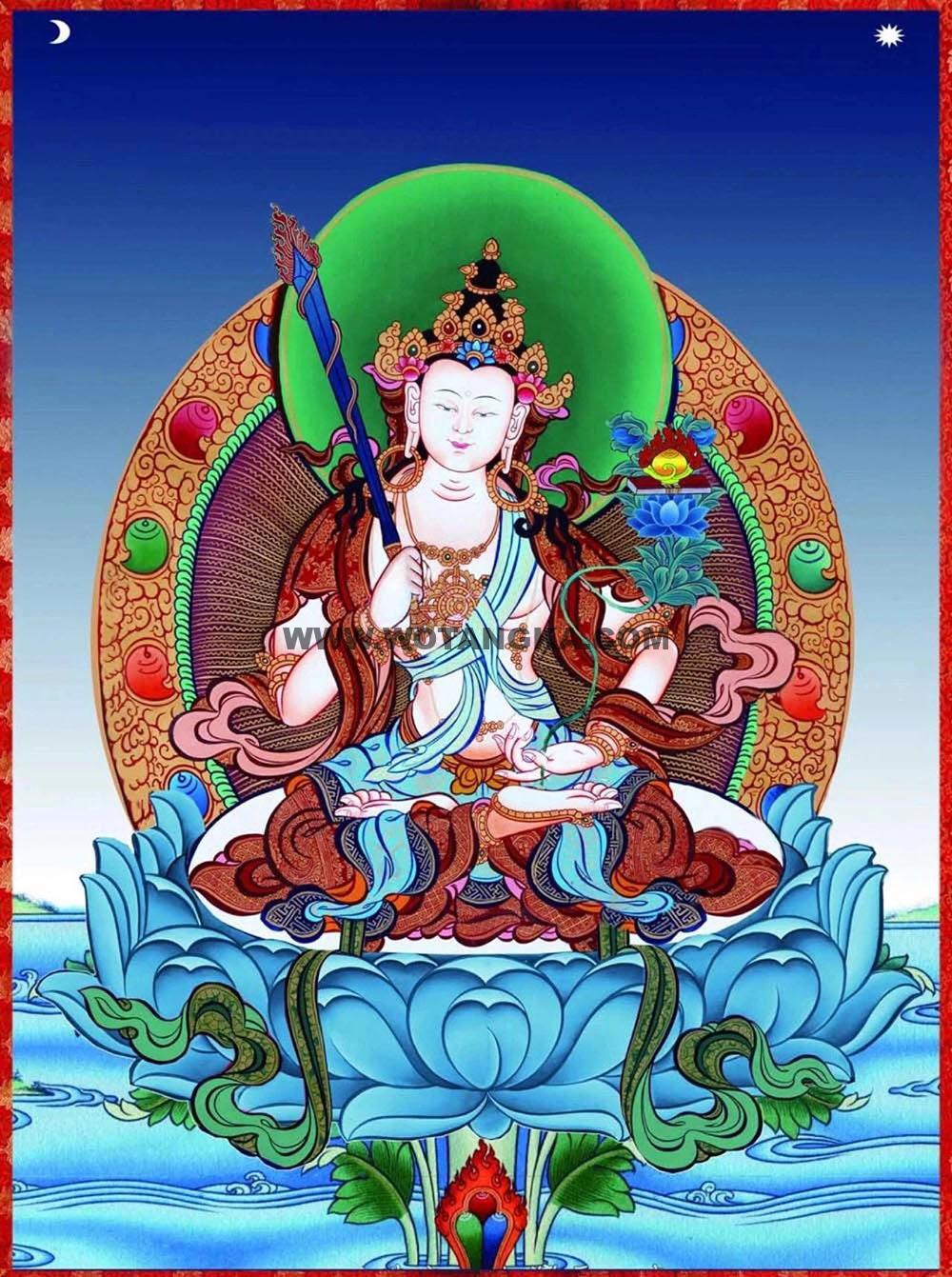 沃唐卡编号AC65479:虚空藏菩萨