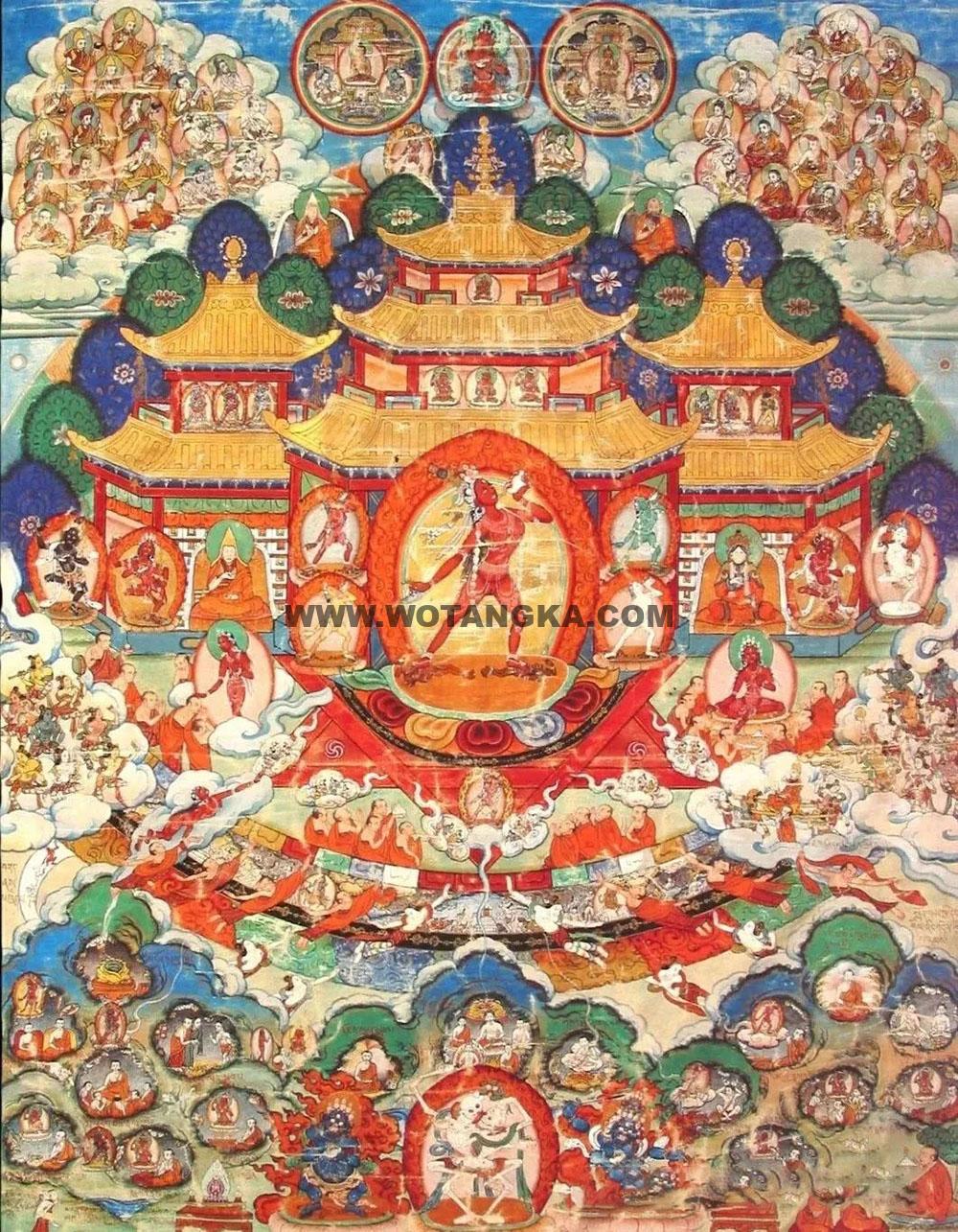 沃唐卡编号AC66914：那洛空行母净土