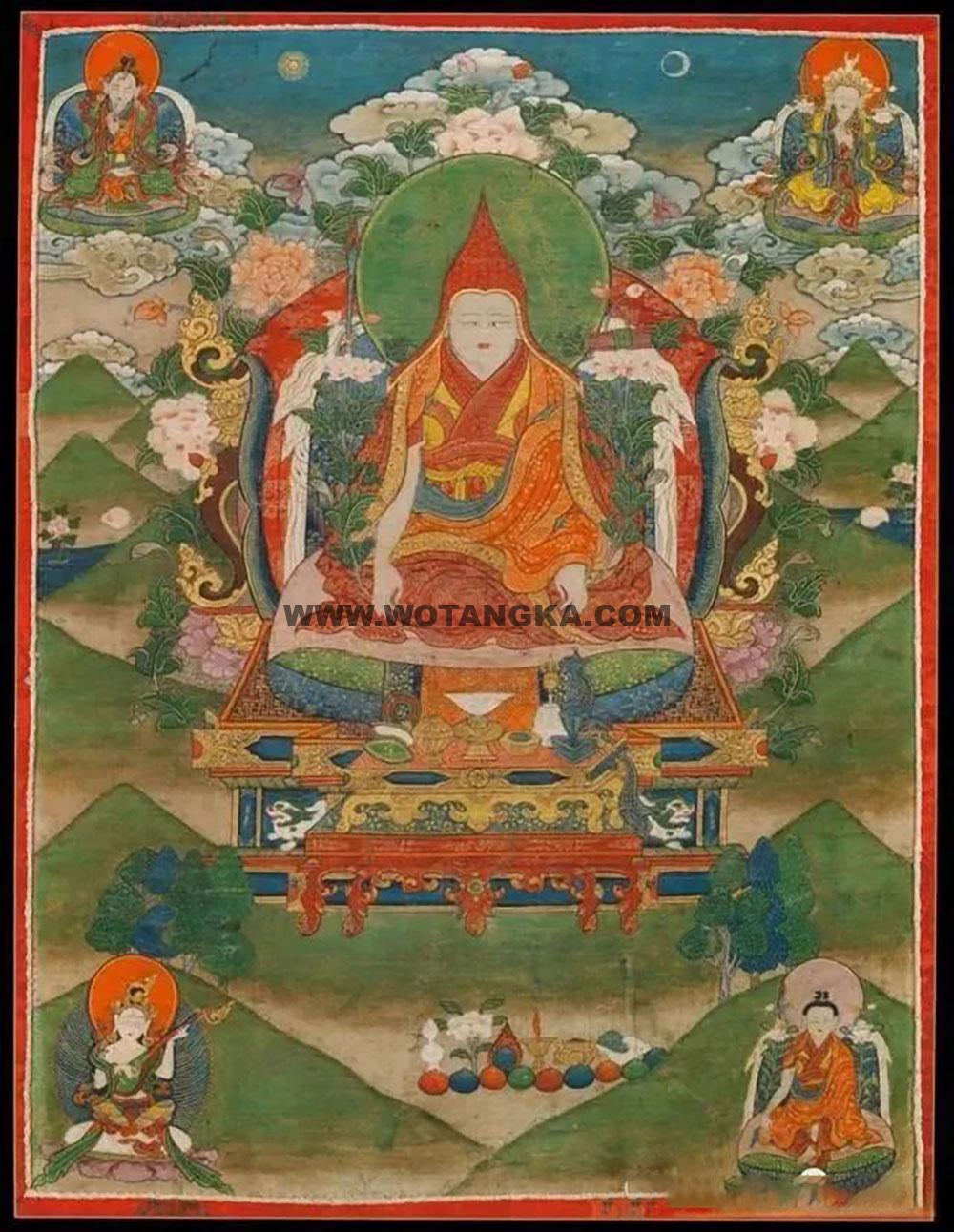 沃唐卡编号AC68137：白玛登灯尊者