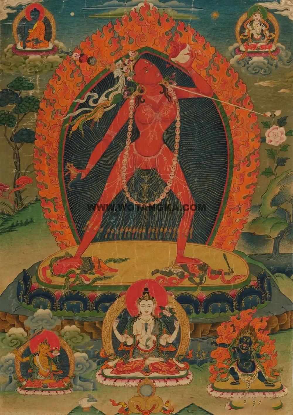 沃唐卡编号AC75931：那洛空行母