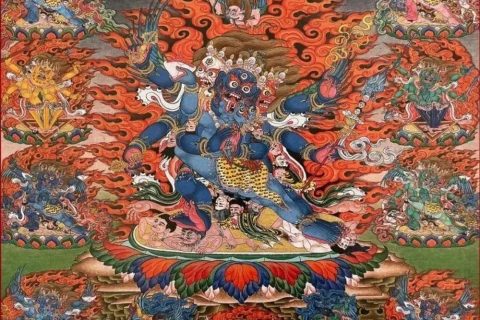 沃唐卡编号AC76518：橛事业普巴金刚