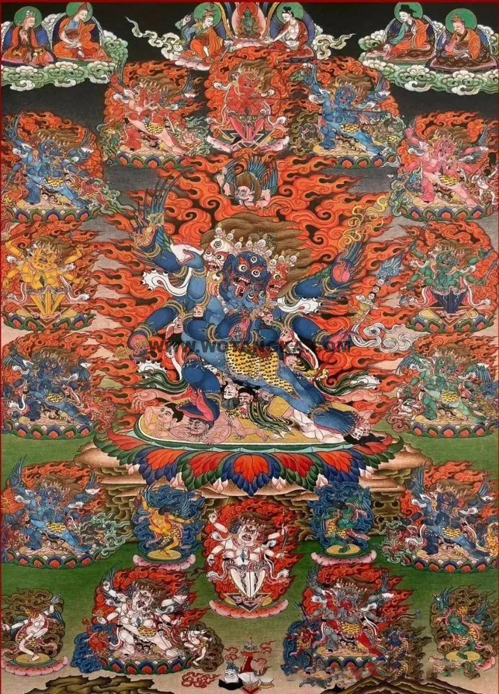 沃唐卡编号AC76518：橛事业普巴金刚