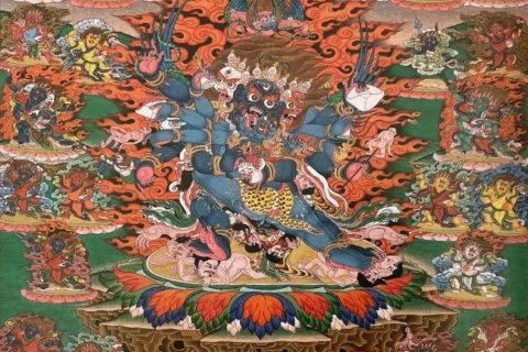 沃唐卡编号AC79284：差遣非人：玛摩布东