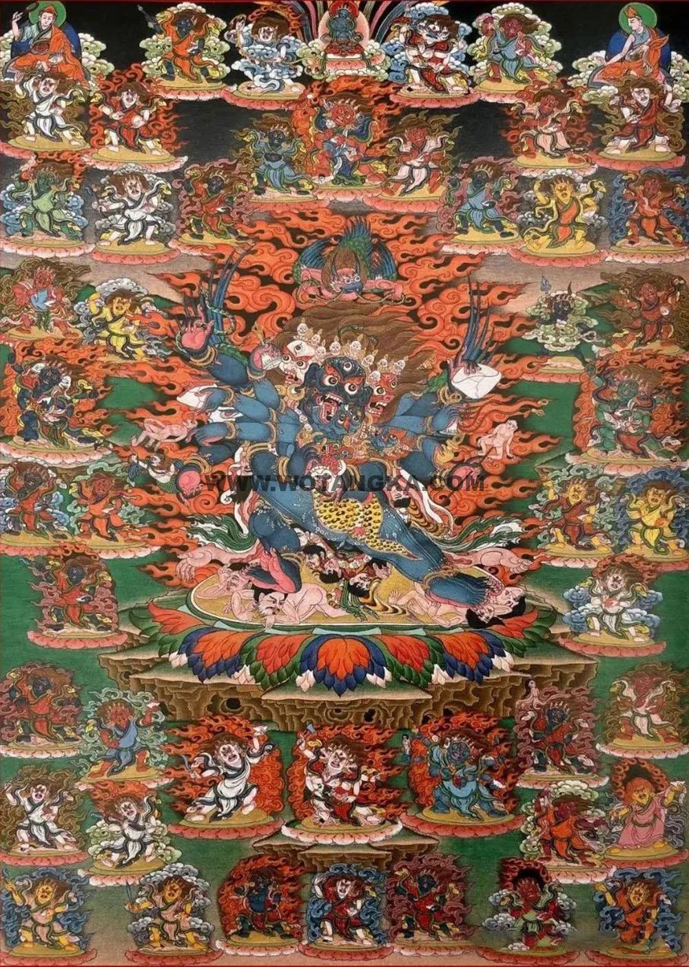 沃唐卡编号AC79284：差遣非人：玛摩布东