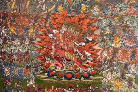 沃唐卡编号AC84369：猛咒诅詈：摩帕札那