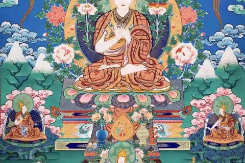 沃唐卡编号AC86129：宗喀巴大师