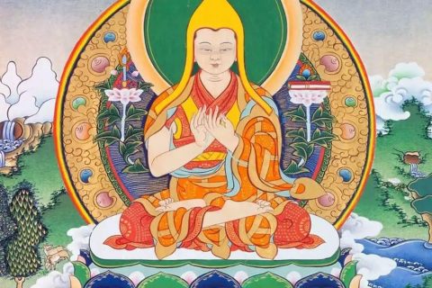 沃唐卡编号AC87624：宗喀巴大师