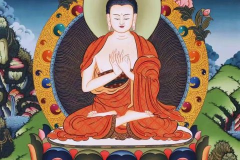 编号138-175396：彩绘唐卡-大日如来（60*45CM左右）