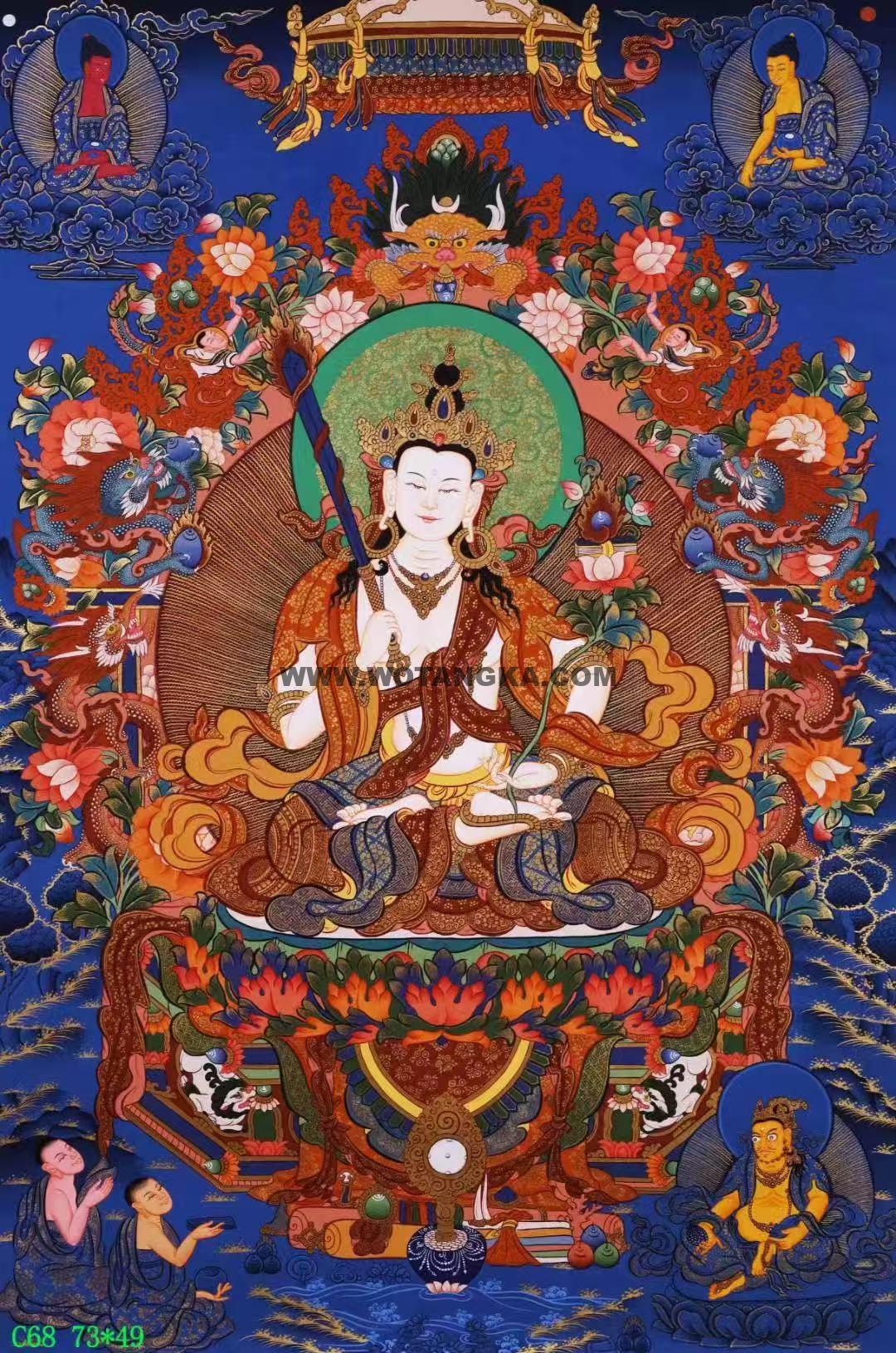 编号138-841729：彩绘唐卡-虚空藏菩萨（73*49CM左右）