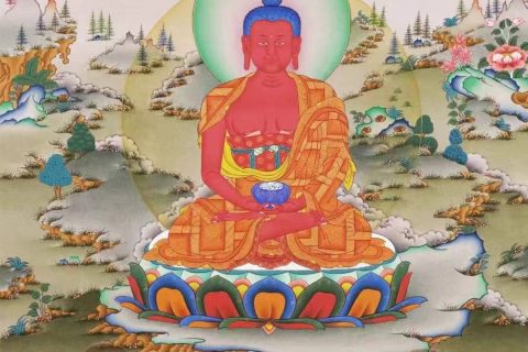 编号138-947152：嘎玛嘎赤-阿弥陀佛（75*51CM左右）