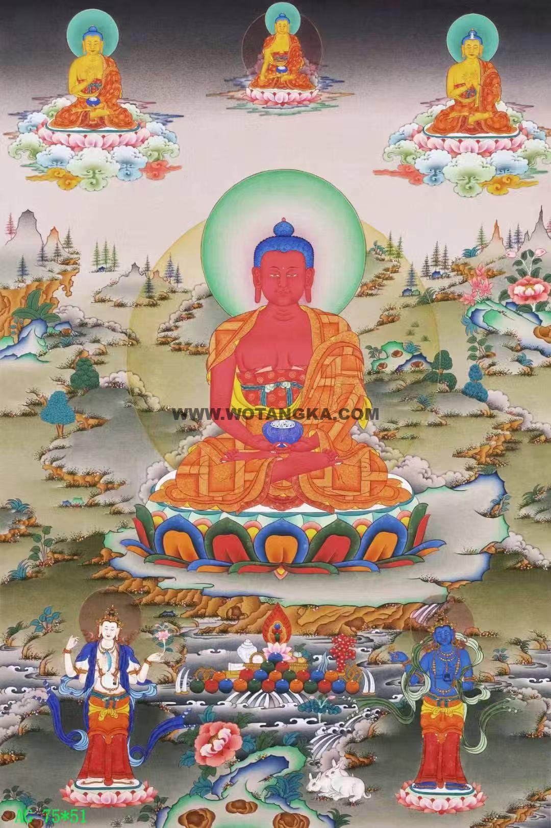 编号138-947152：嘎玛嘎赤-阿弥陀佛（75*51CM左右）