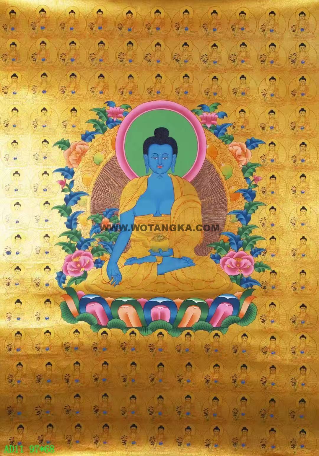 编号138-947752：黄金唐卡-药师佛（97*68CM左右）