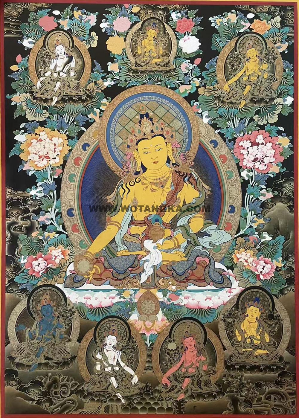 热贡-南木·画院：彩绘唐卡-地藏王菩萨（100*70CM左右）