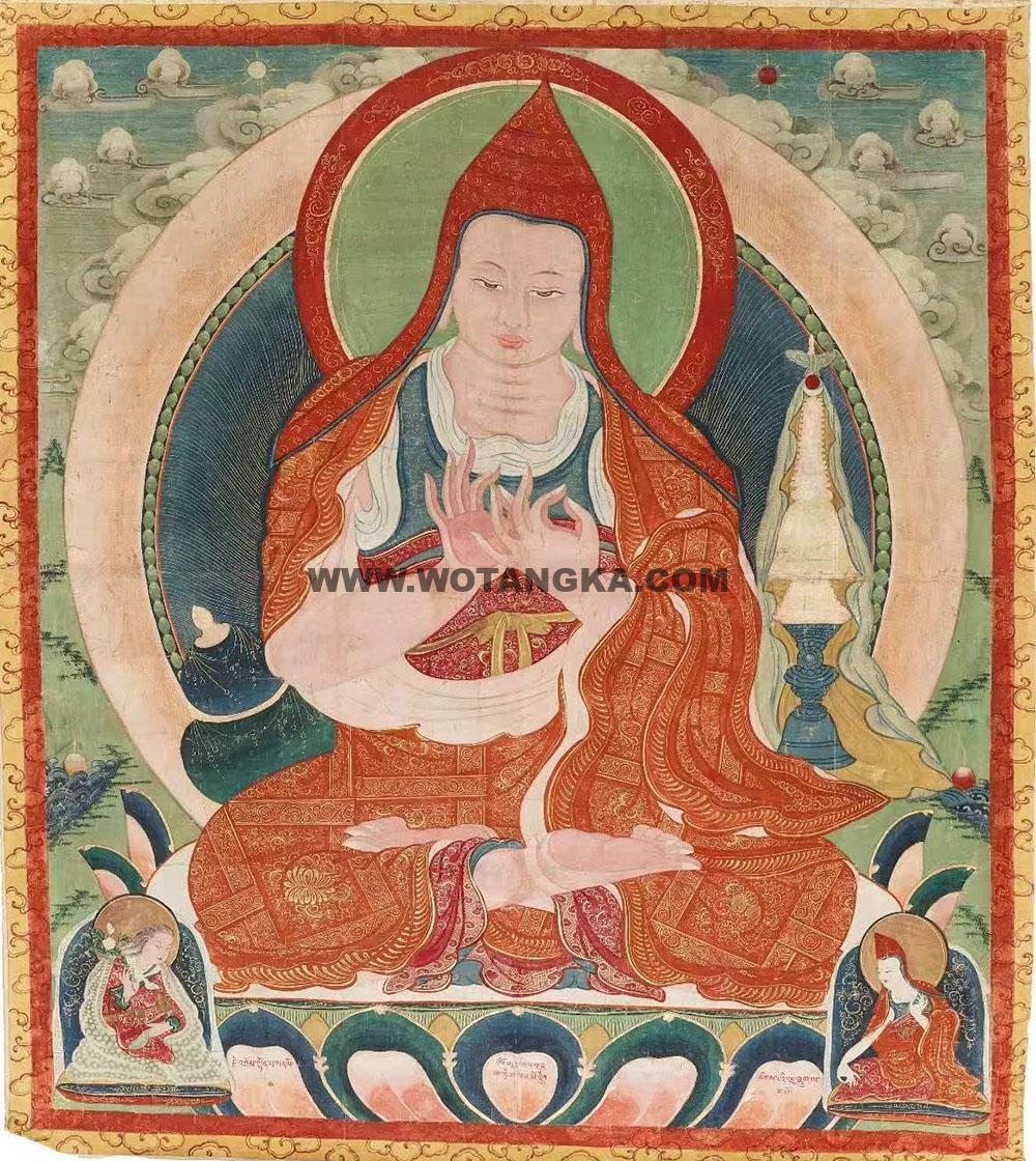 沃唐卡编号AC13579：阿底峡大师