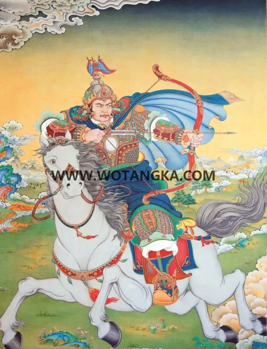 沃唐卡编号AC15792：格萨尔王