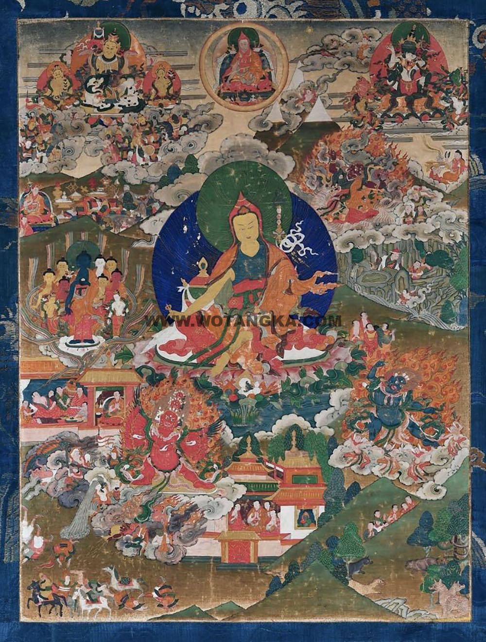 沃唐卡编号AC16794：莲花生大师