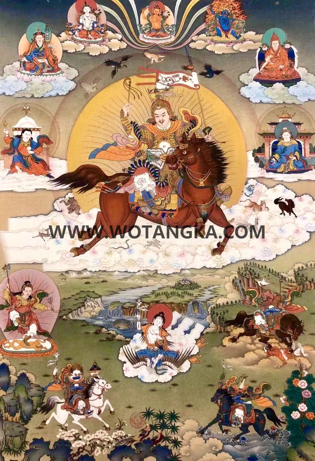 沃唐卡编号AC19276：格萨尔王